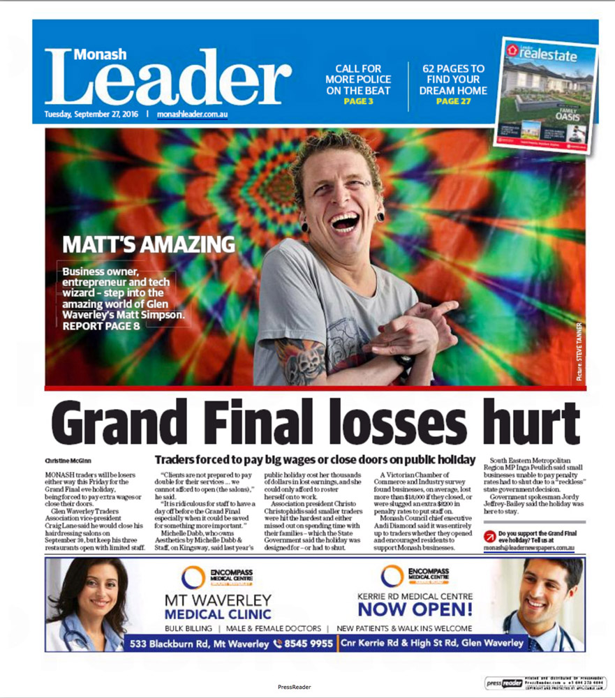 Monash Leader featuring Matt Simpson